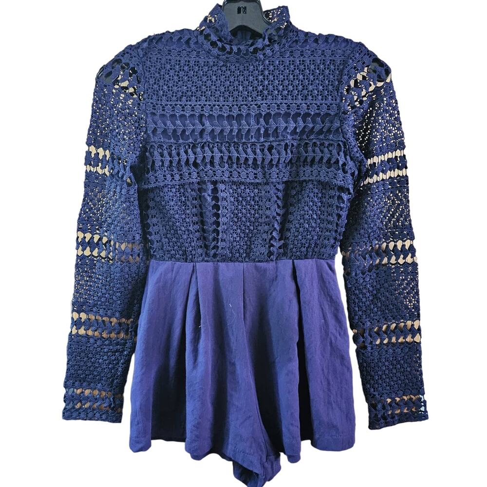 showpo Navy Blue Romper Size 0